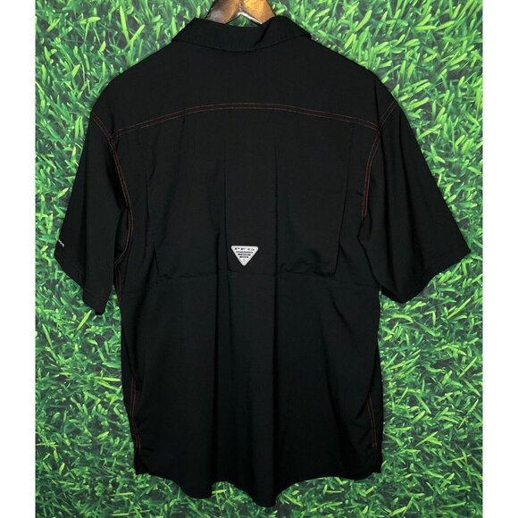 Georgia Bulldogs UGA Dawgs Columbia PFG Button Front Short Sleeve Shirt Men’s XL - Picture 3 of 4